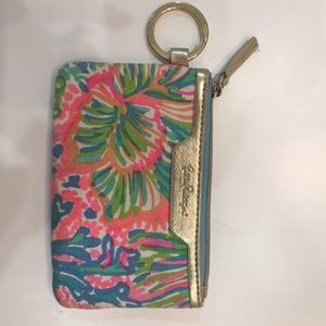 🌺 3/$10! Lilly Pulitzer ID wallet with key ring